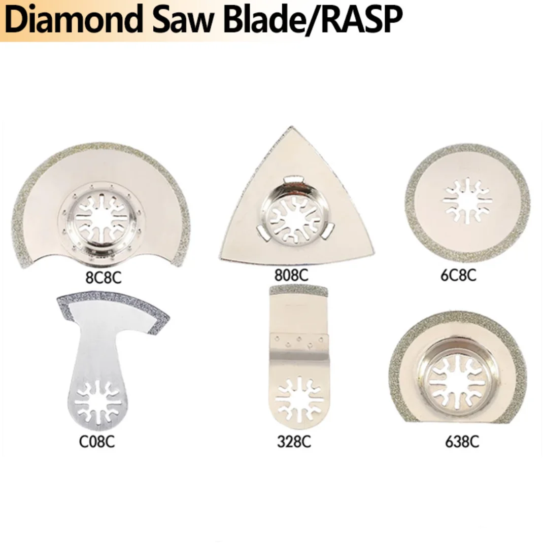 Multifuncional Oscilante Saw Blade, Multitool Corte Rasp para Dewalt Fein Multimaster, Black & Decker Bosch, 1Pc