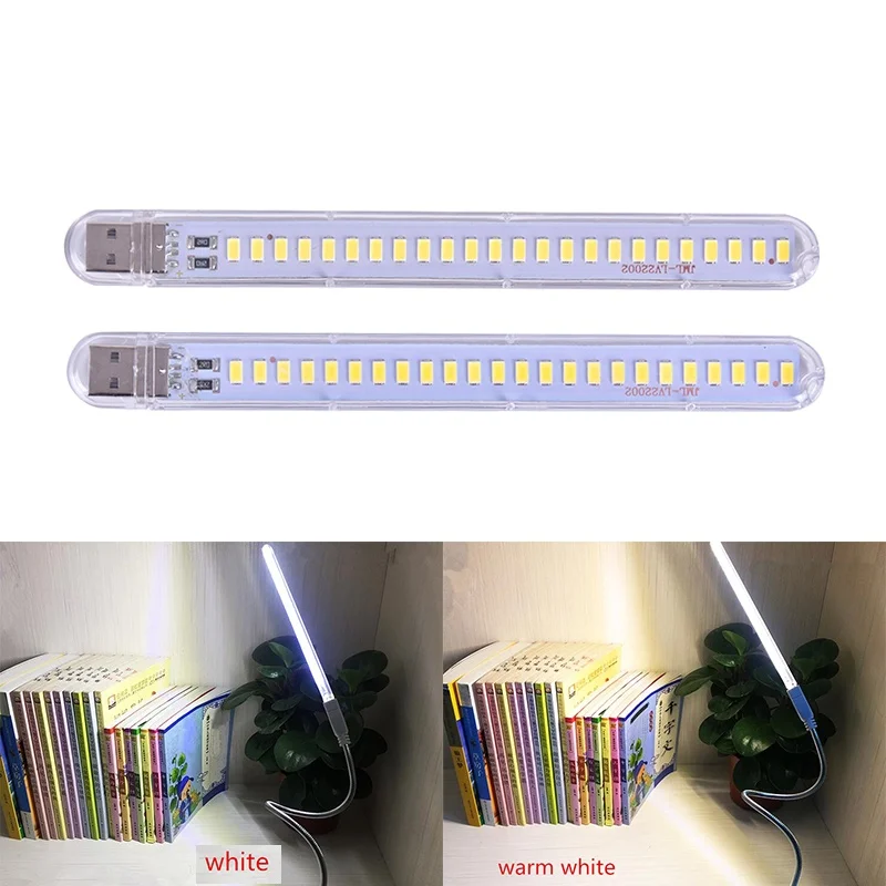 USB LED 책 독서 램프 야간 조명 1W 5V 충전기 전원 3LED 8LED 24LED LED 조명, 눈 보호 에너지 절약, 1 개