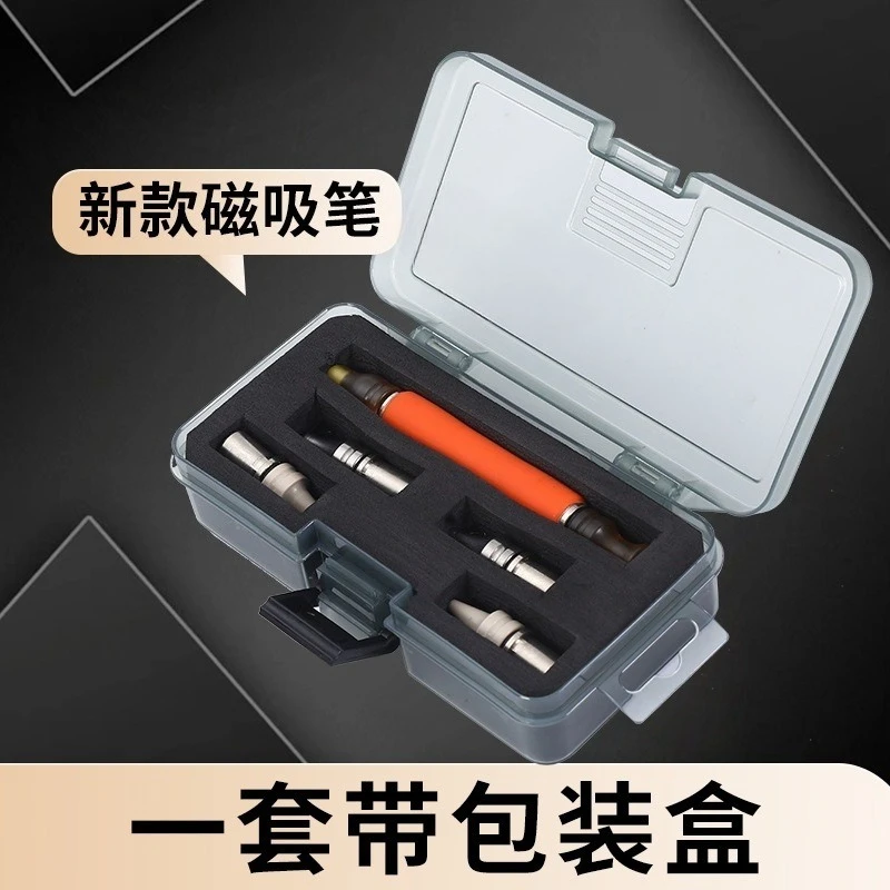 Car Dent Repair Body Dent Percussion Shaping Leveling Magnetic Suction Pen with Head Rubber Tool Traceless Repair Pen