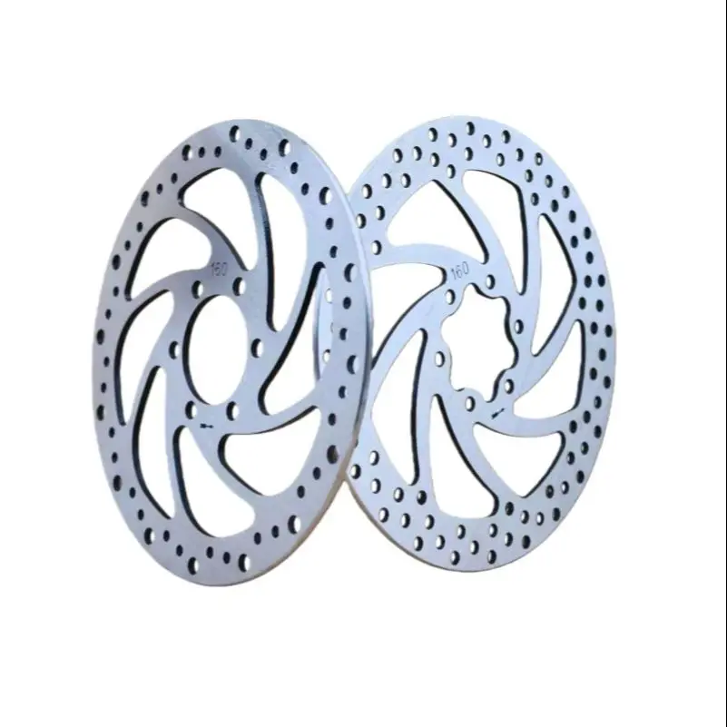 Tarcza hamulcowa GUSTAVO do roweru elektrycznego, 2.8mm, pogrubiona, 160/180mm, super wytrzymała, montaż na 6 śrub, otwór 44MM / 48MM (opcjonalne) — 2