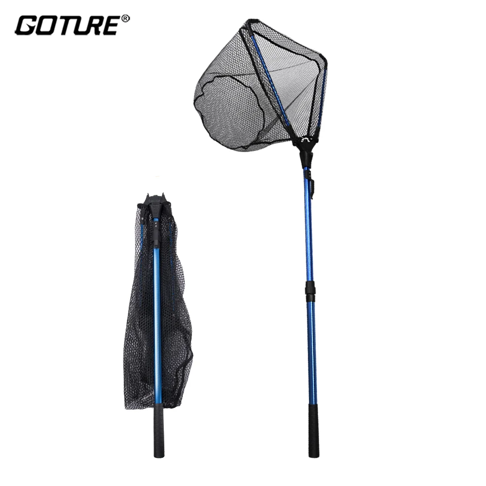 goture-102m-165m-22m-折りたたみ式フィッシングランディングネット、伸縮式釣り竿付き、強力で耐久性のある釣り道具、アウトドア2024