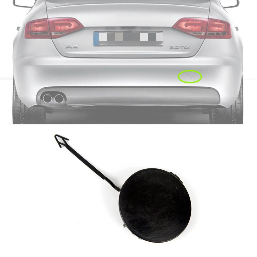 

For Audi A4 B8 2008 2009 2010 2011 2012 Rear Bumper Tow Eye Trim Cap Cover