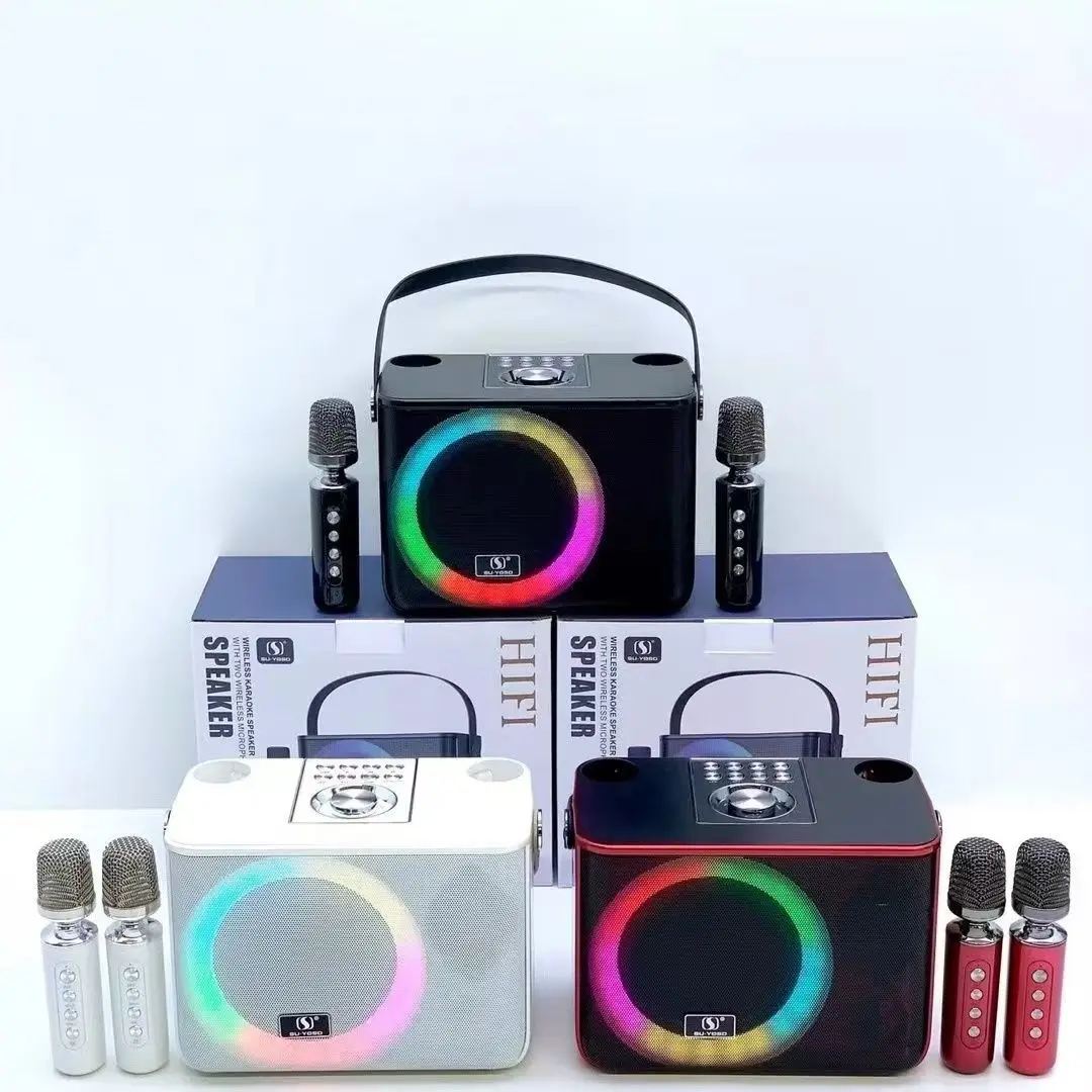 

120W High Power Wireless Portable Microphone Bluetooth Speaker Sound Family Party Karaoke Subwoofer Boom box caixa de som