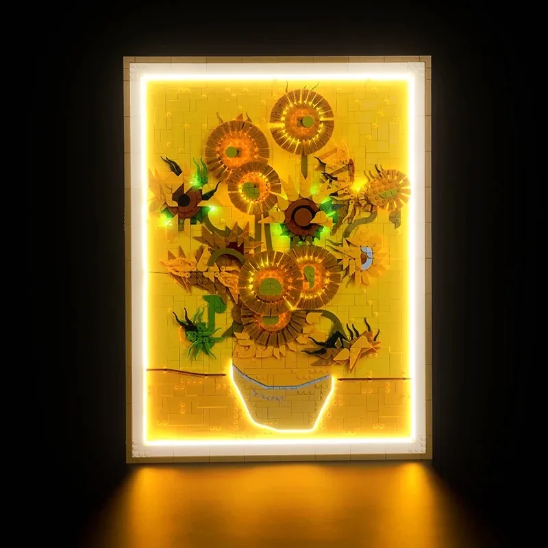 

LED Light Kit for 31215 Vincent van Gogh - Sunflowers Building Blocks Lights (NO Blocks Only LED Light) Bricks Lights Set Gift
