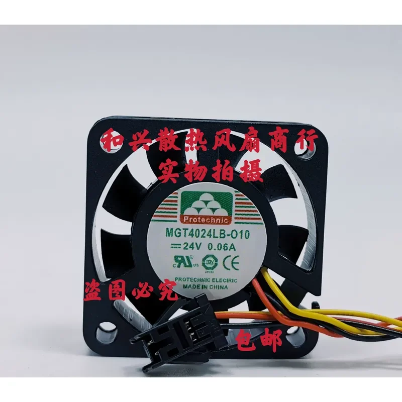 for MGT4024LB-O10 24V 0.06A Three Wire Original Genuine Taiwan Yongli 40x40x10mm Imported Cooling Fan