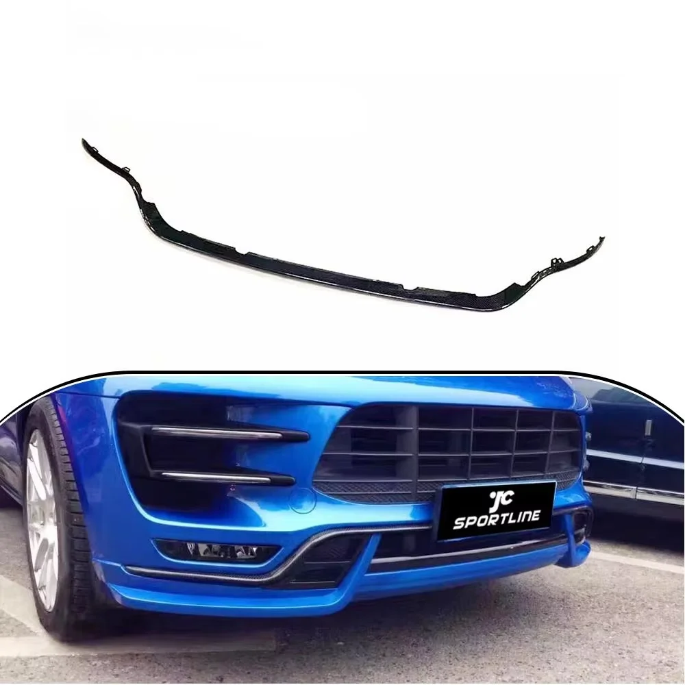 

Для Porsche Macan Turbo Sport Utility передний бампер из углеродного волокна, накладки на вентиляционные отверстия, Canards 2014-2017