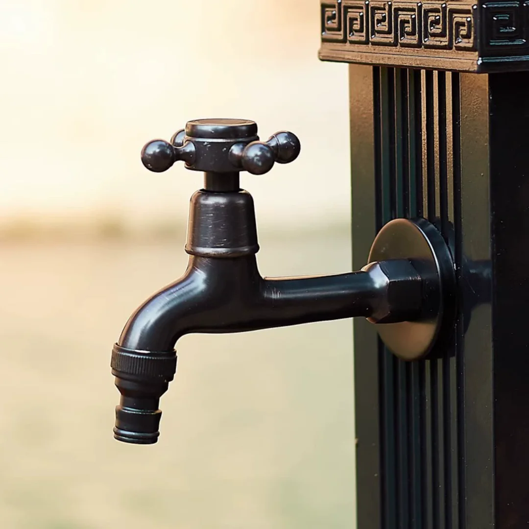 Black Washing Machine Faucet Brass Bibcock Faucet Garden Faucet Outdoor Faucet Bathroom Mop Sink Faucets  Water Taps Garden