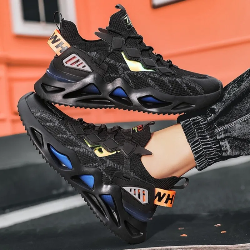 أحذية رياضية رجالية فاخرة للربيع والصيف منصة تنس الجري أحذية رياضية ماركة شعبية أحذية تدريب سباق قابلة للتنفس مقاس كبير 45 #5