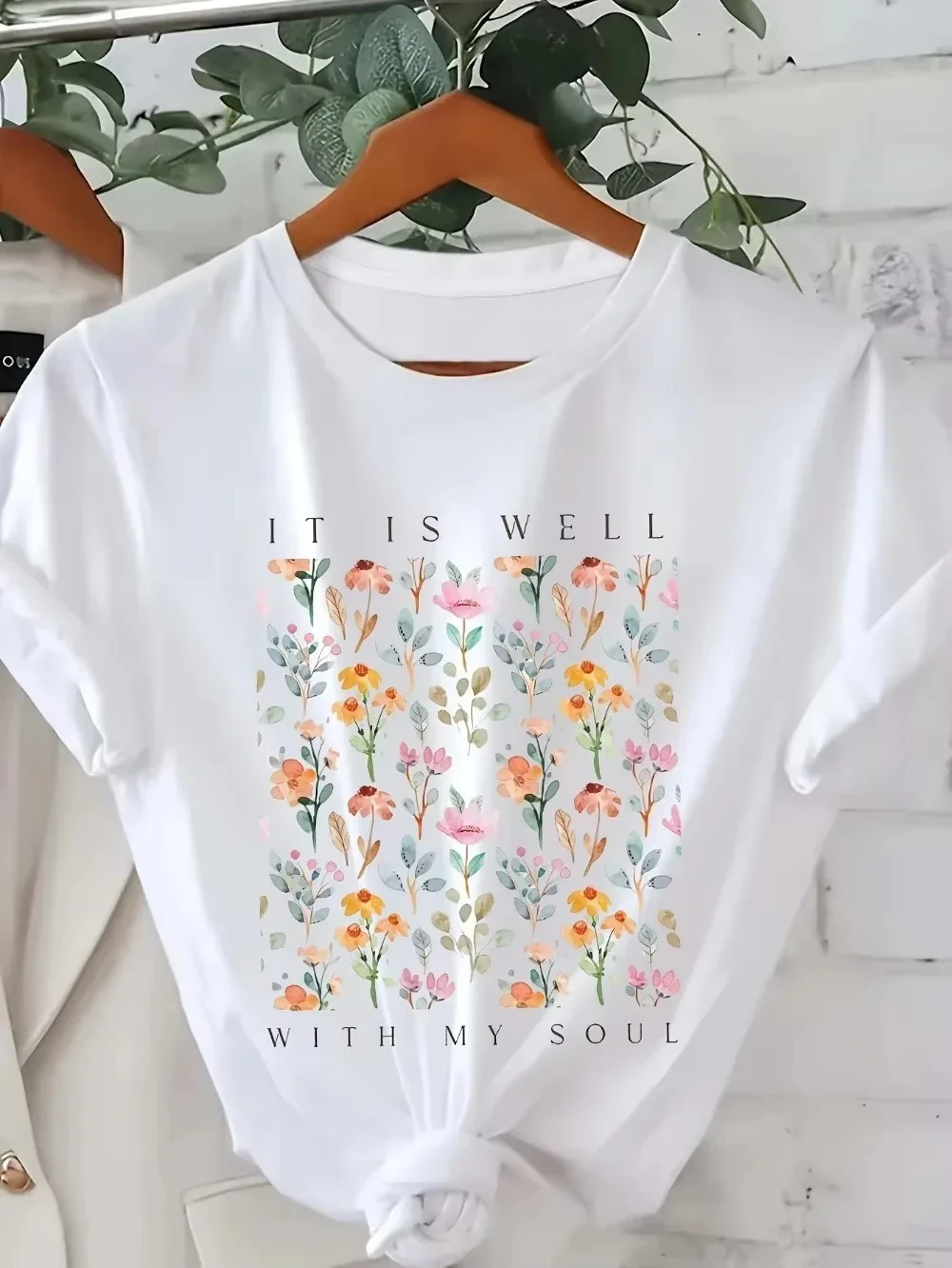Simple Printed T-shirt, Various Printed men and Women's Tops,  Summer Casual Comfortable T-shirt, Tops