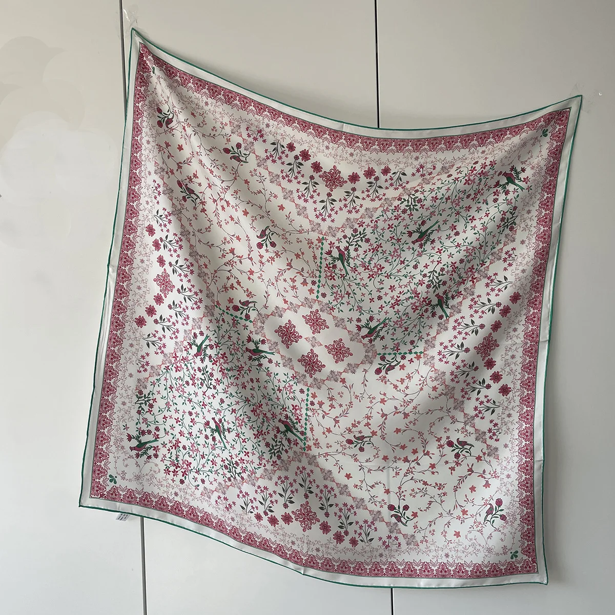 Шелковый шарф 90 см, роскошные дизайнерские