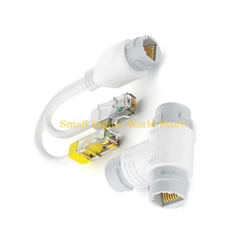 77UB Networking Cable POE Splitter, Simplify Cabling with 2Device Connection for Surveillances Systems Efficiency Boosters