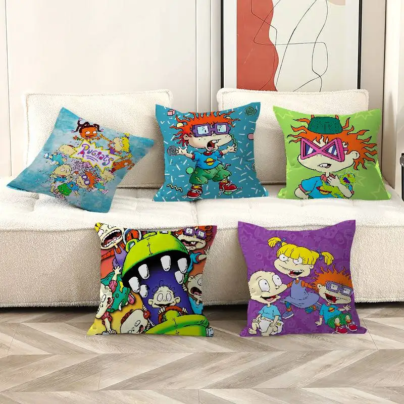 R-Rugrats Personalized Pillow Dust Cover Bedroom Kids Party Decoration Pillowcase Birthday Children Gift
