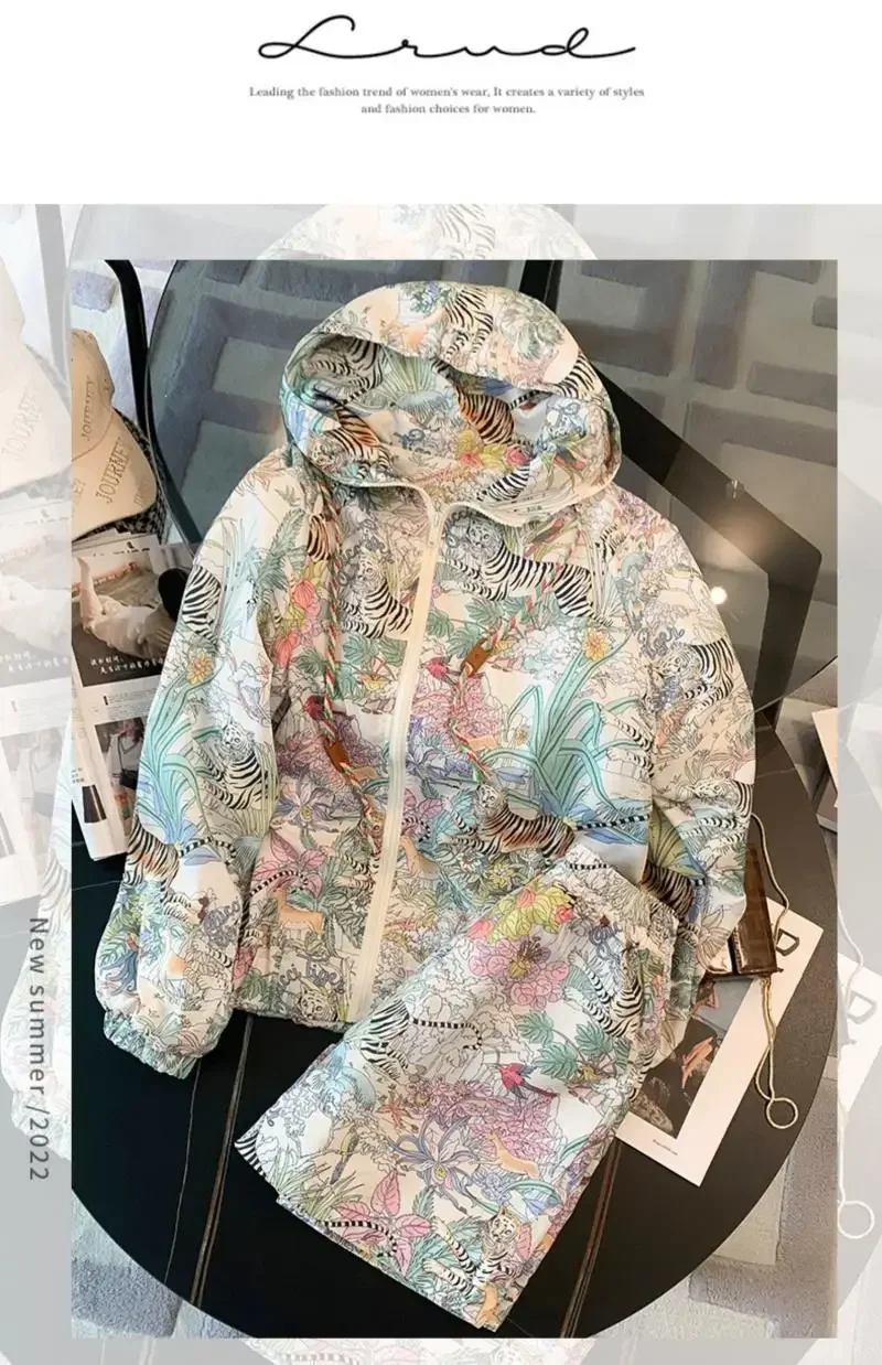 カジュアルスポーツスーツ女性のための夏の日焼け止めジャケットルーズファッショナブルなショーツファッショナブルなツーピーススーツ JJ24