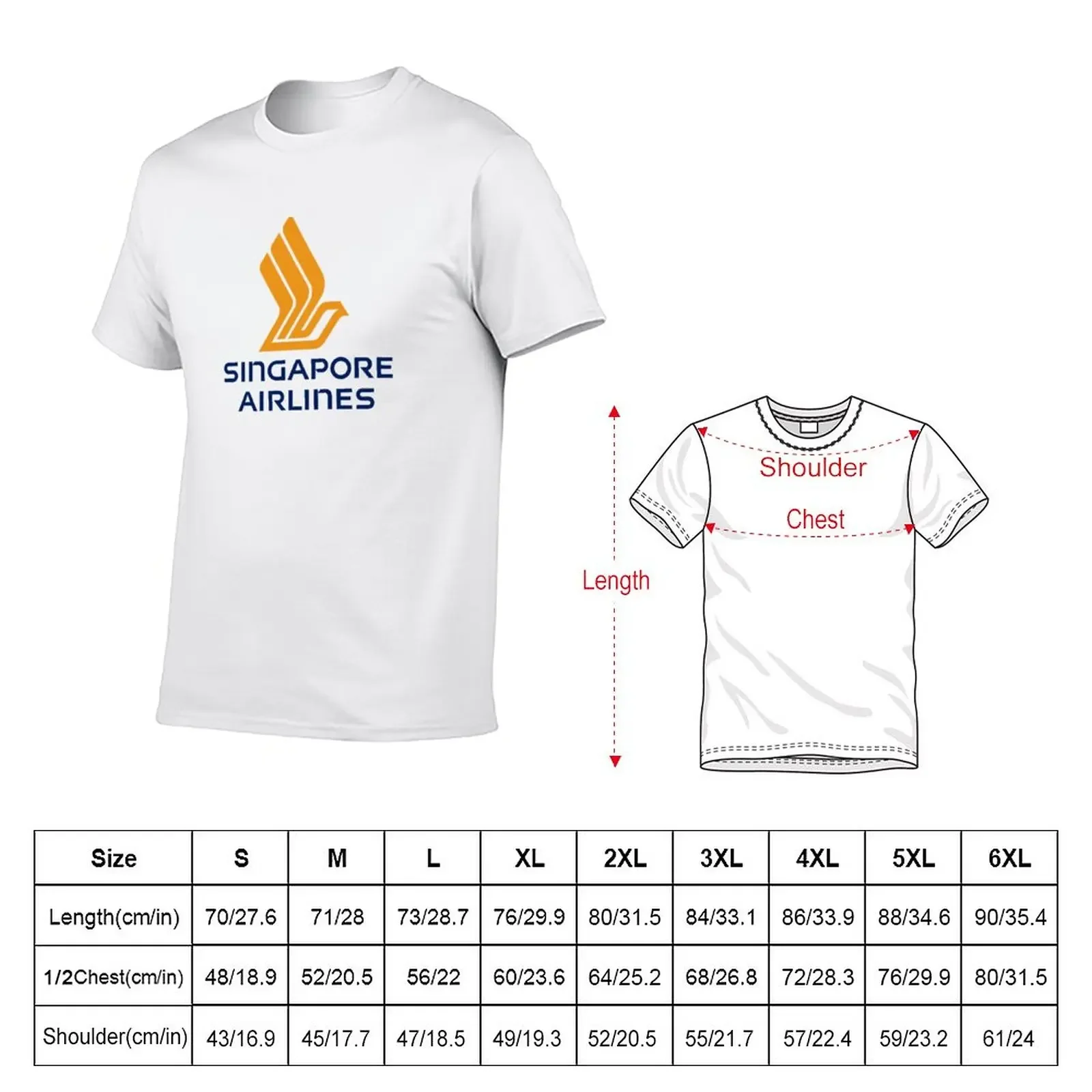 singapore airlines T-Shirt vintage tops mens t shirts