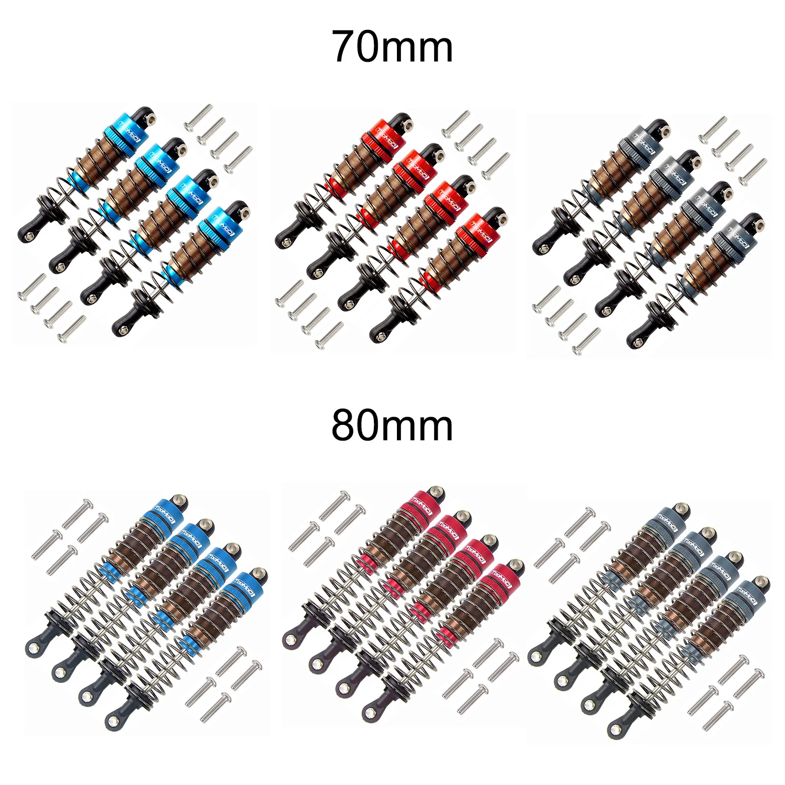 

1/10 RC Oil filled Shock Absorbers kit for Tamiya CC01 Axial SCX10 D90 HPI HSP Crawler Car Buggy Car Monster Truck Upgrade Parts