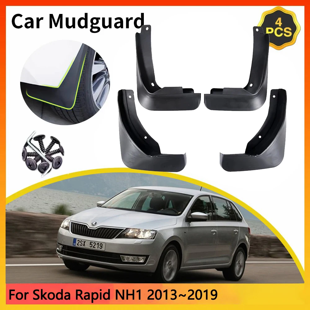 

For Skoda Rapid Spaceback Hatchback NH1 2013~2019 2014 Car Mudguards Mudflap Mudguard Splash Guards Mud Flaps Fender Auto Parts