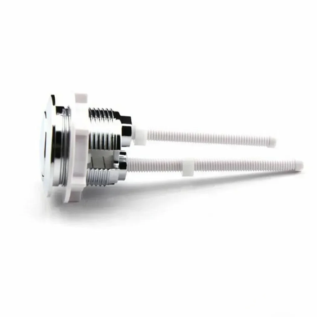 1pc Toilet Water Tank Rods Push Buttons  Tank Push Switch Water Saving Rod Accessories  38mm Hole Toilet Button Cover Round