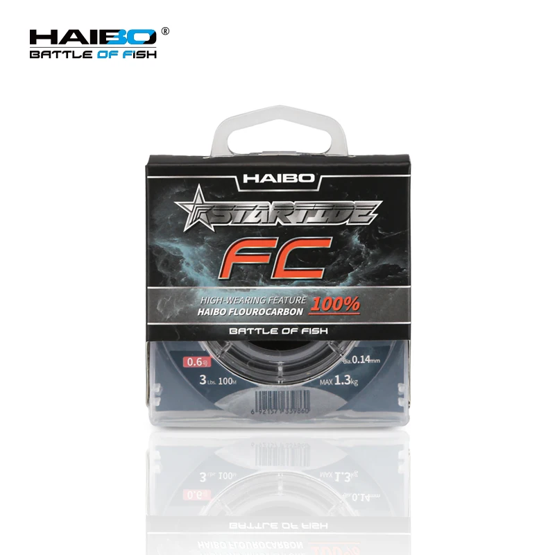 HAIBO Fluorocarbon Lines 50/100M Invisibl Fishing Line 0.12-0.35mm 2.4LB-15.4LB Carbon Fiber Seawater Wire Pesca Accesorios