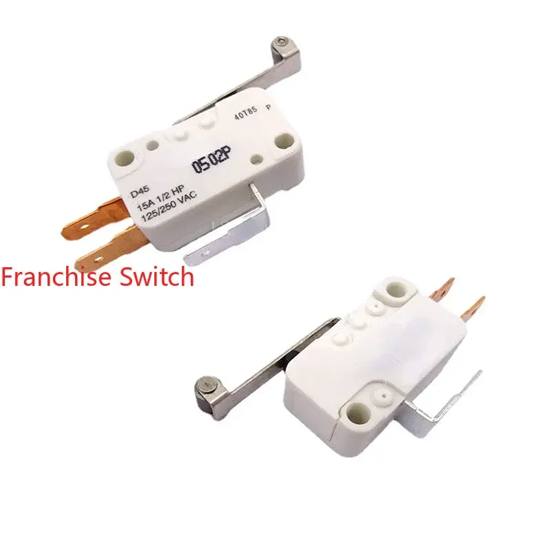 1PCS Large Micro Switch D45 With Handle Roller Button Limit  15A125VAC