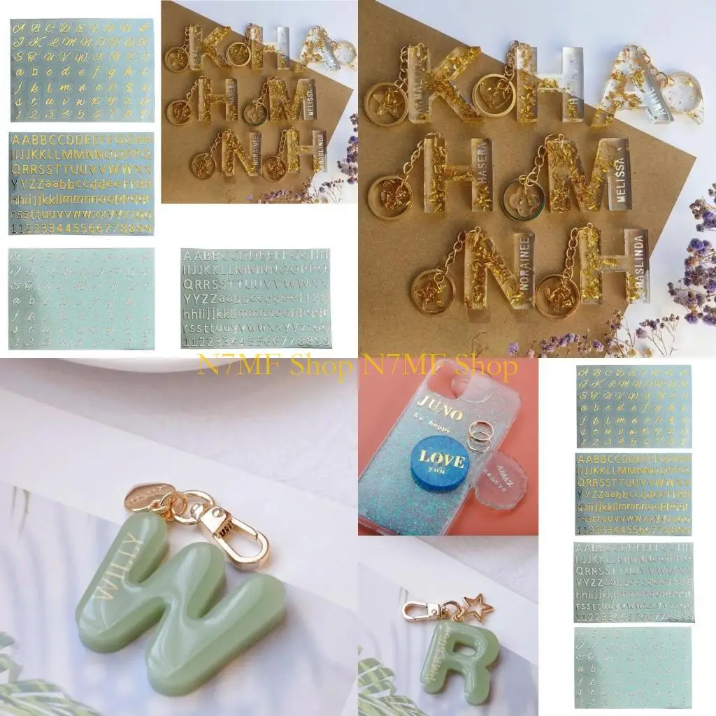 

N7MF Sticker Adhesive Stickers for Epoxy Resin Art DIY Crafts Scrapbook