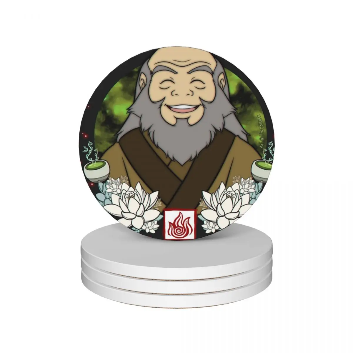 Uncle Iroh Ceramic Coasters (Set of 4) set cute custom personalize Coasters