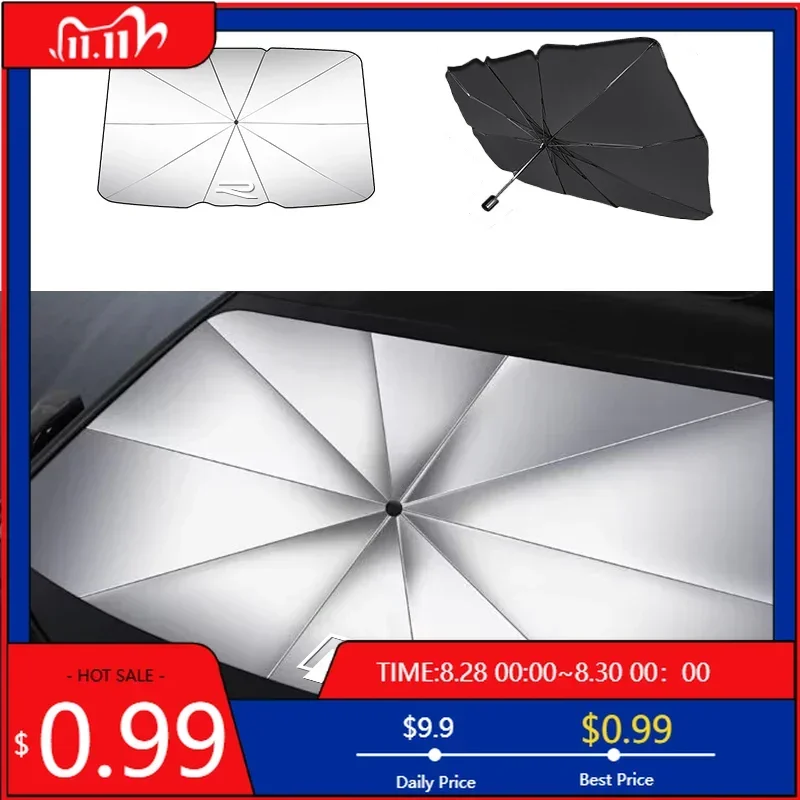 

Hub Caps Car Sunshade Umbrella Auto Interior Windshield Protection Accessories For Volkswagen Tiguan Bora POLO PASSAT CC Touran