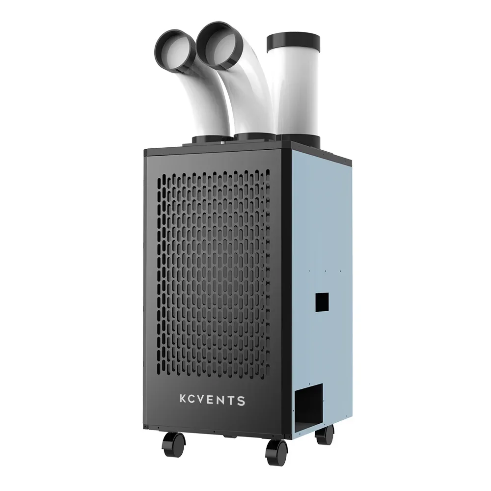 KCvents Indoor Outdoor R410A Mobile Spot Cooler HT-P30G Portable Air Conditioner Industrial Grade 23000BTU Refrigerant