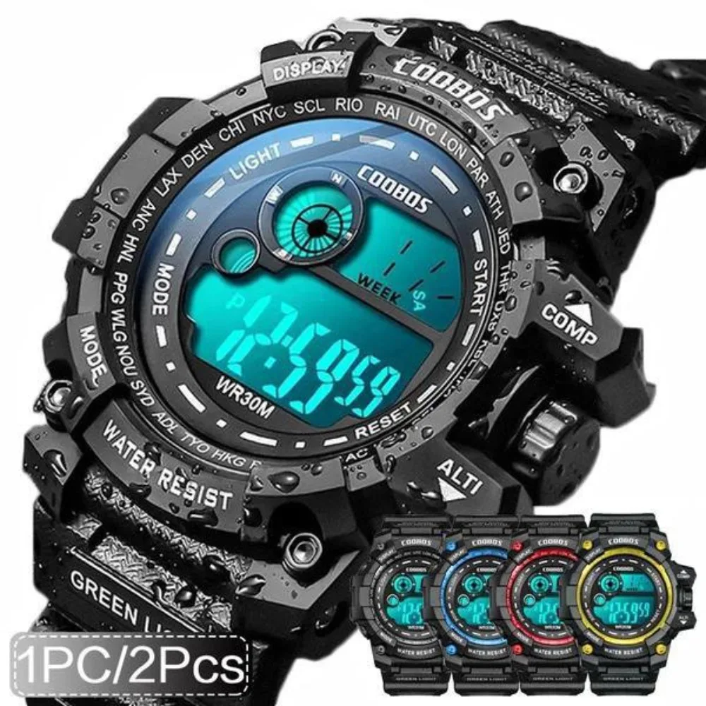 

Men's Multi Function Wristwatch Digital Led Sport Watches Calendar Running Watch 30M Waterproof Wrist Watch for Men Women Unisex