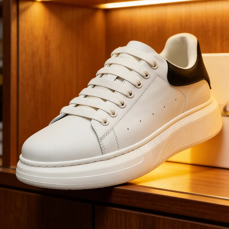 

Designer Brand Men's Casual Shoes, Thick-soled, Anti-slip, Wear-resistant, Street Fashion Sports Shoes Handcrafted Leather Shoes