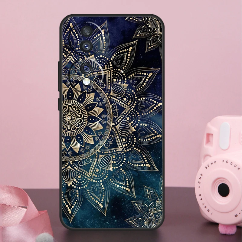 Elegant Mandala Floral Design Case For Honor X8b X9b X6a X7a X8a X9a X6 X7 X8 X9 50 70 90 Magic 5 Lite Magic 6 Pro Cover