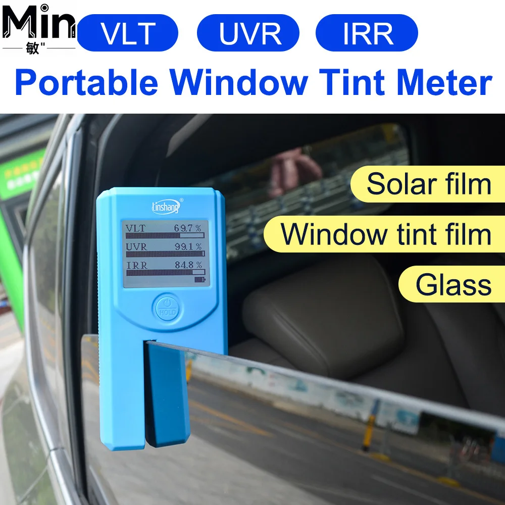 LS163 LS163A Automotive Precision Car Window Tint Meter Transmittance Tester for Tint Film Detection Laboratory Use