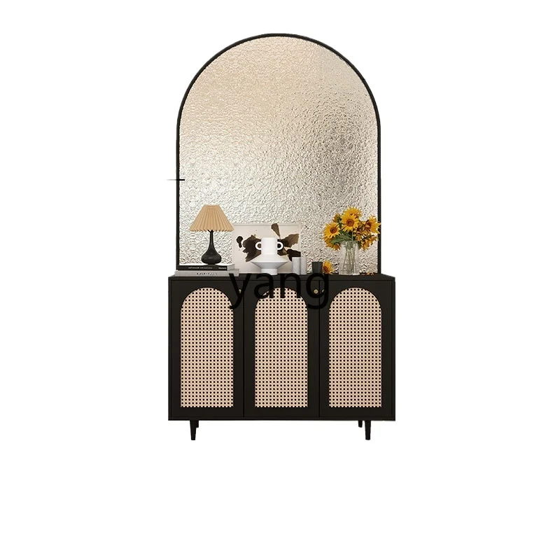 

CX Entrance Shoe Cabinet Entrance Entrance Screen Rattan Vintage Storage Cabinet