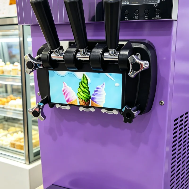 

Customized Gelato Maker Ice Cream Frozen Yogurt Sorbet Machine Soft Serve Homemade LCD Display Quiet Motor BPA Free