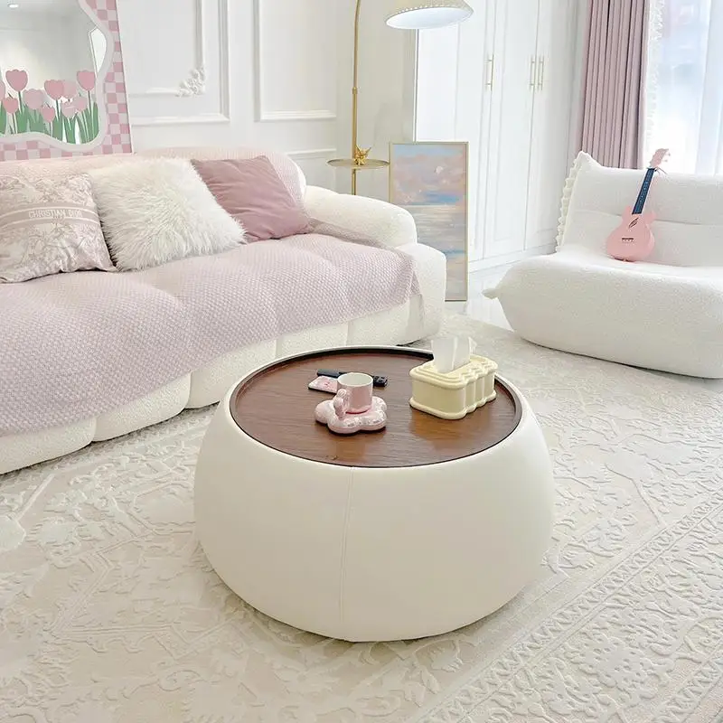 

Space Saving Unique Coffee Table Minimalist Moving Italian Coffee Table Simple Designer White Wood Kaffee Tische Home Furniture