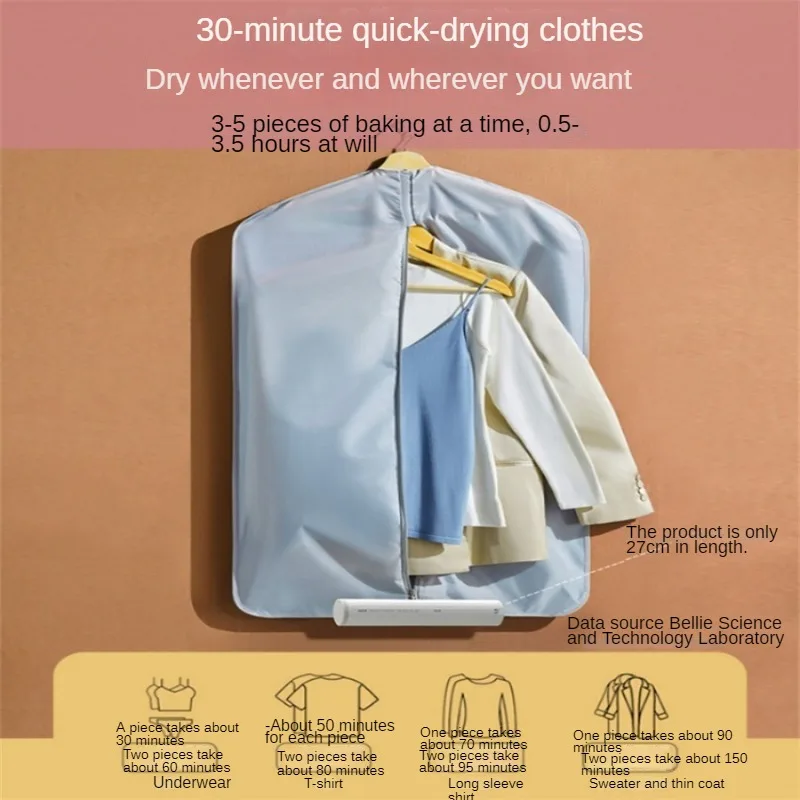 Clothes Dryer Portable Timer Sterilization Travel Folding Dryer Dormitory Clothes Warmer 220V Household Small Shoe Dryer