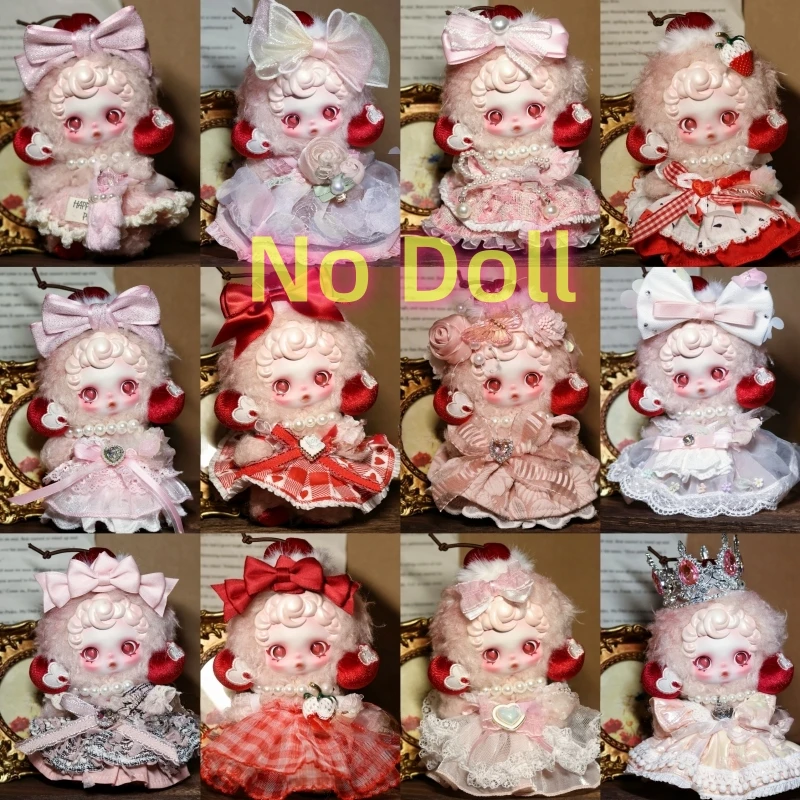 

New Hot Handmade Clothes For Sp Third Generation Hug Ghost Skullpanda Strawberry DIY Clothes Set 10cm Trendy Dress Toy Girl Gift
