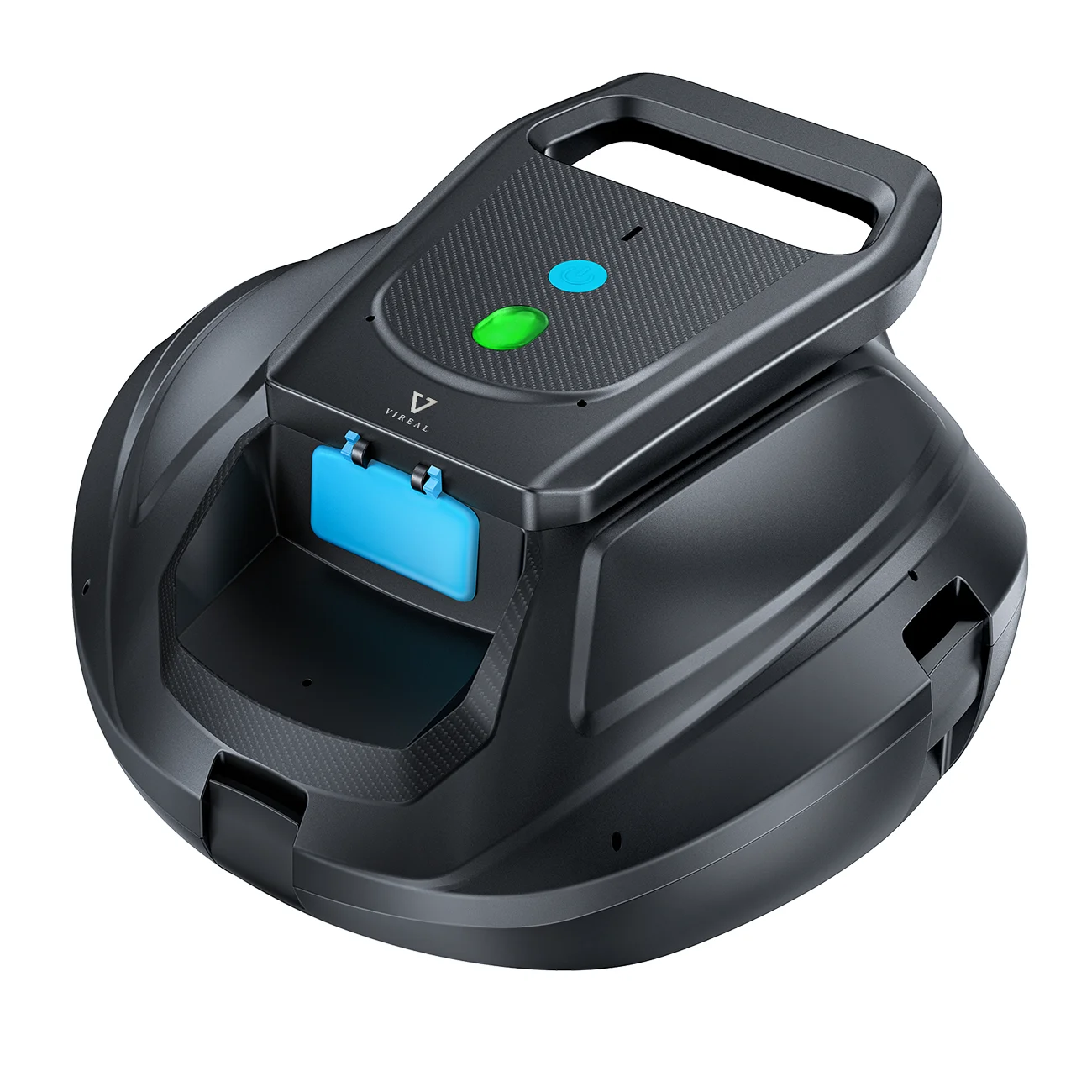 VIREAL SP1 Roboter-Poolreiniger, 130 Minuten Laufzeit, Ein-Klick-Start, automatisches Parken, ideal für Aufstellpools und bodengleiche Pools mit flachem Boden, abdeckung bis zu 80 m²