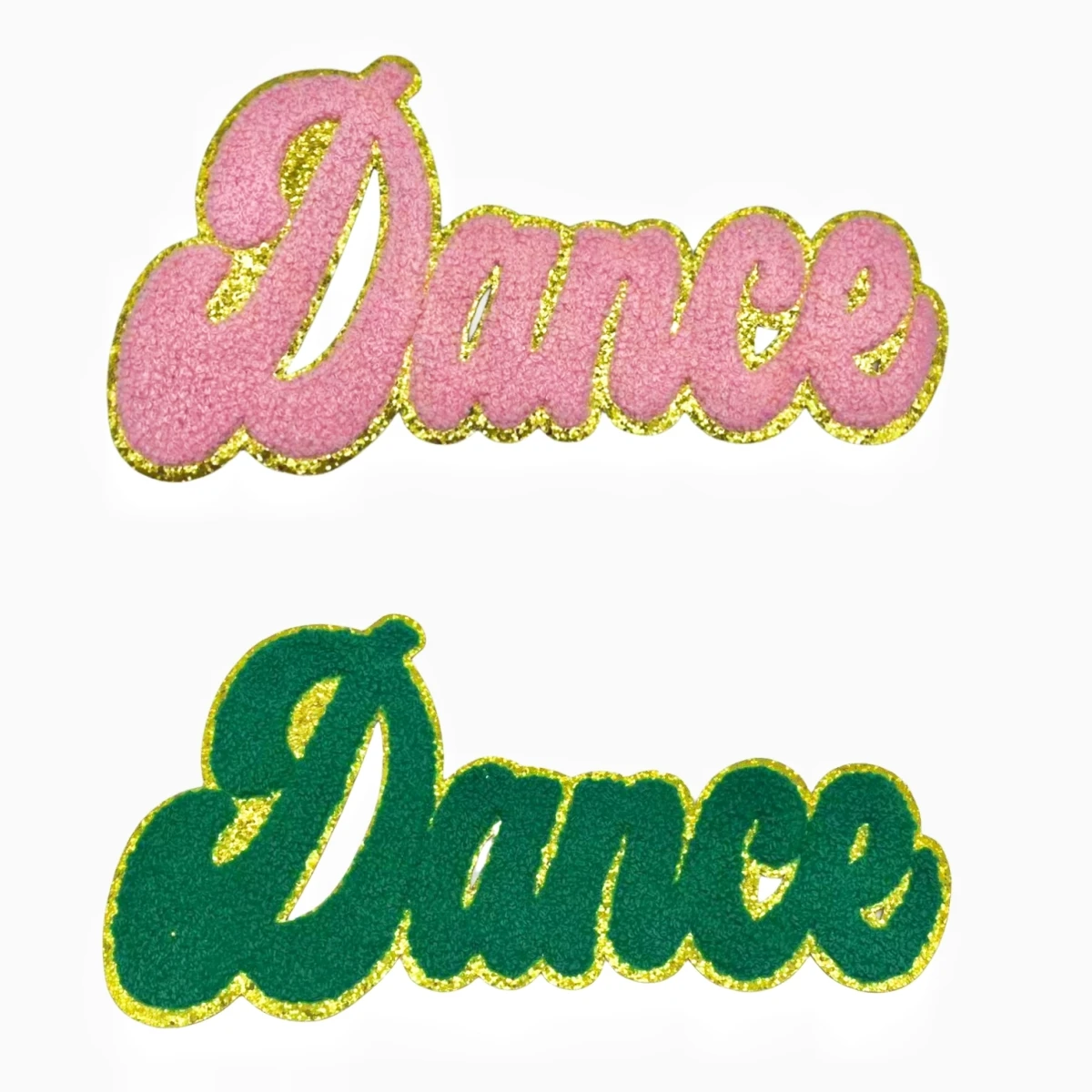 Dance Letter Chenille Towel Embroidered Iron On Patch Applique Diy Alphabet Patches For Clothing Bag Accessories