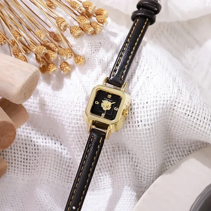 Reloj de lujo Para Mujer, reloj de pulsera con correa de cuero, Relojes de cuarzo Para Mujer a la moda, reloj de pulsera, Relojes Para Mujer