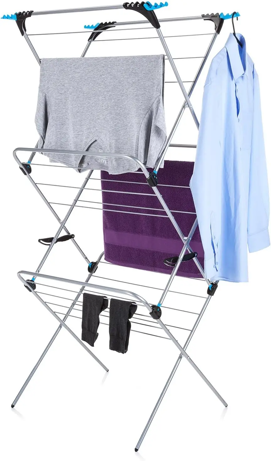 3 Tier Plus Indoor and Outdoor Portable Clothes Drying Rack - Collapsible Laundry Air Dryer with 69 ft. of Hanging Space