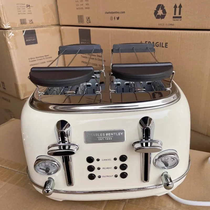 Export four piece fully automatic multifunctional toaster for drivers, home toaster and breakfast machine