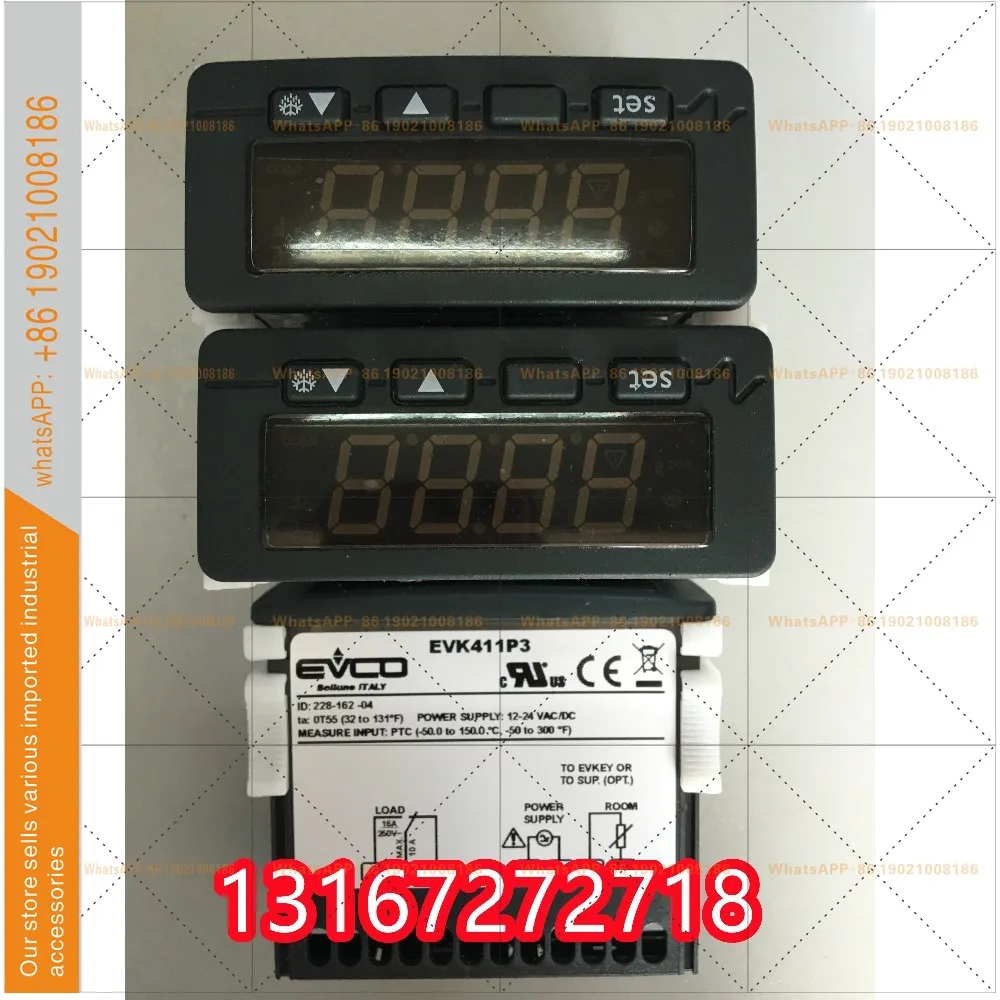 EVCO Dual Output Controller EVK403M, FK100/EVK412P7/EVK411P3 New