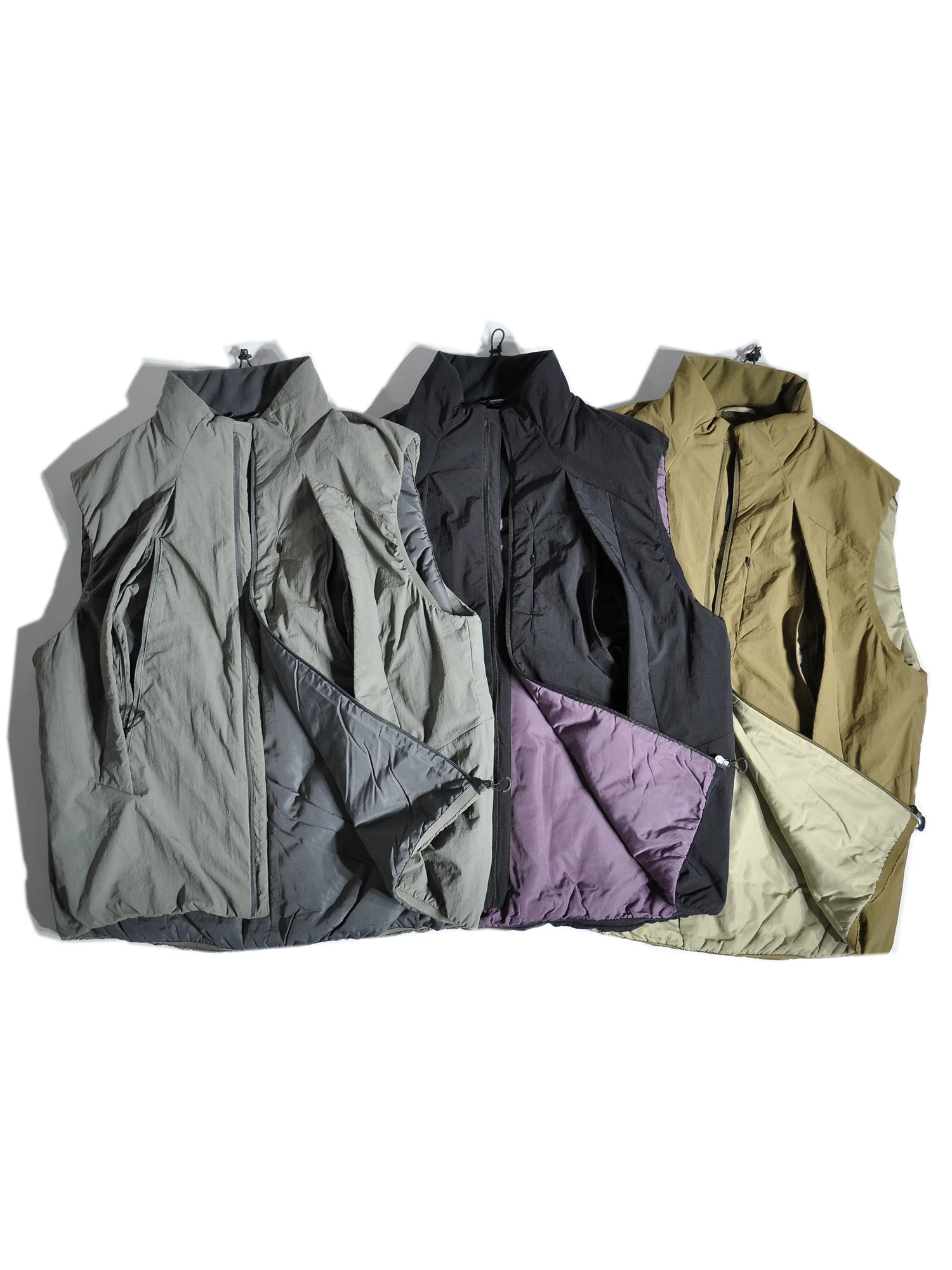 

Утепленный хлопковый жилет с воротником-стойкой для активного отдыха, многослойная повседневная верхняя одежда, теплая термо-куртка для досуга