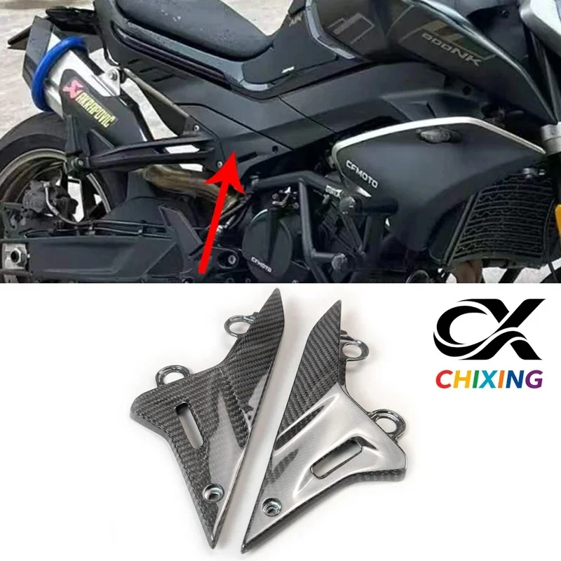 3K Dry Carbon Fiber Seat Side Panels for CFMOTO 800NK 2018-2022