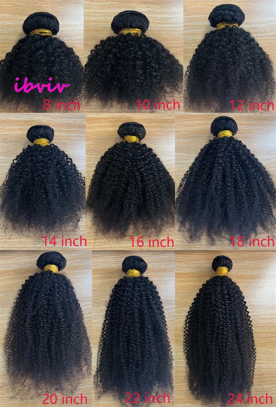 المنغولية الأفرو غريب مجعد الشعر حزم فقط 100% حزم الشعر البشري 4B 4C الطبيعي الأسود نسج ملحقات 1-3 حزم السائبة ريمي