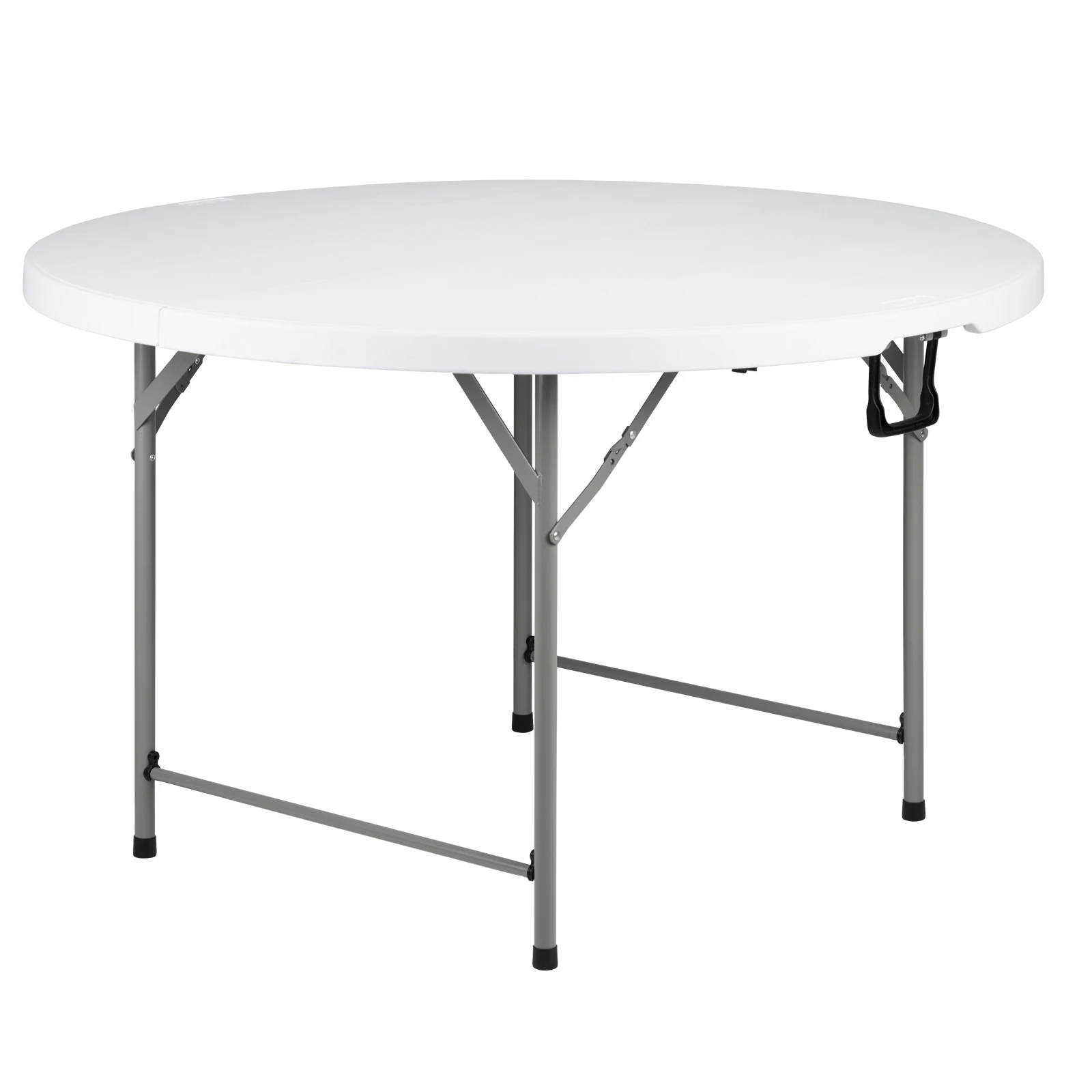 48inch Round Folding Table Outdoor Folding Utility Table White