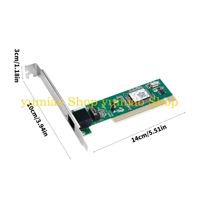587b Fast 100mbit / s PCI -Netzwerkkarte für Desktop -Nicht -Treiber -Setups Support
