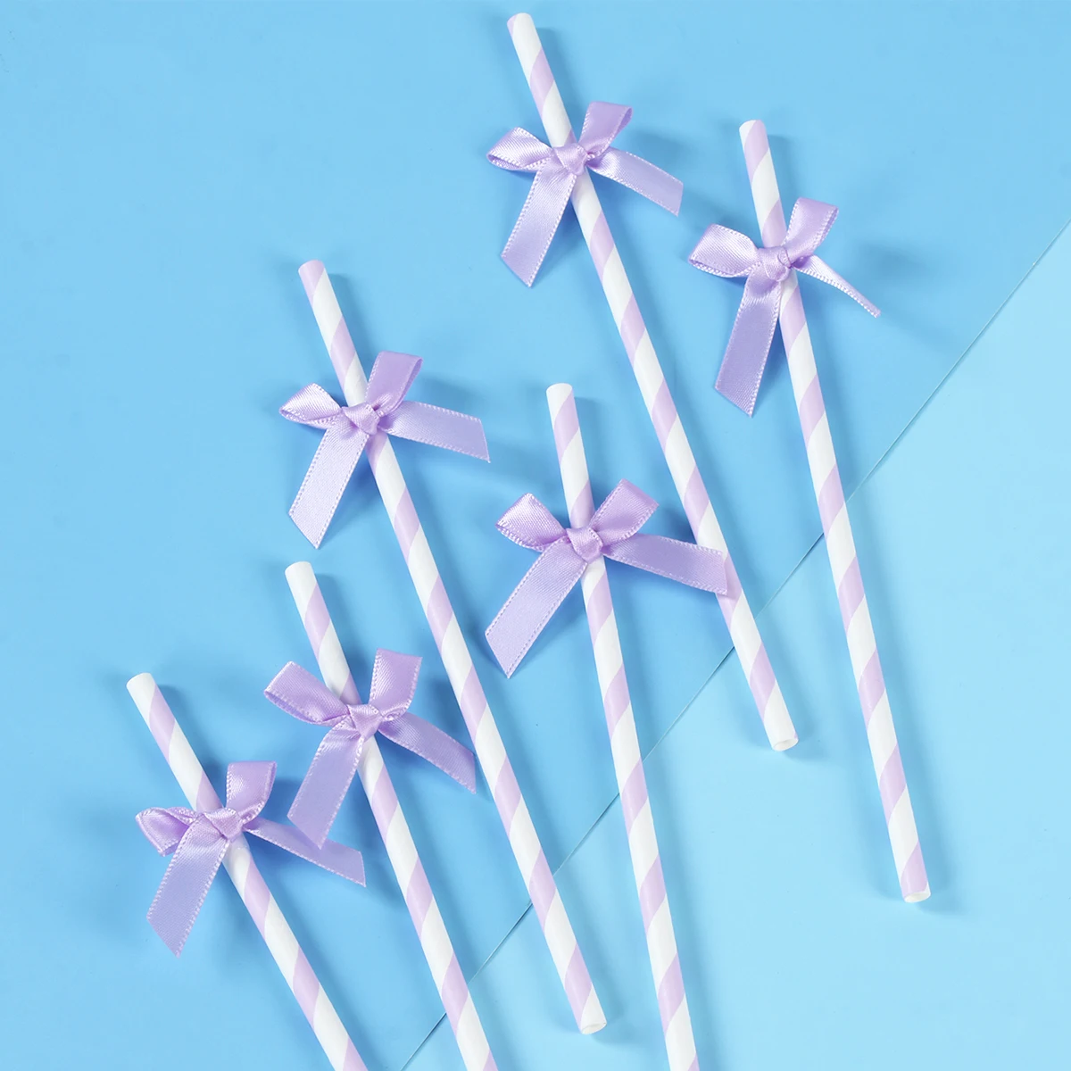 16 قطعة نمط القوس الوردي الأزرق شفاطات للشرب حفل زفاف وعيد ميلاد الديكور الاطفال بنين بنات استحمام الطفل ديكور لوازم الهدايا