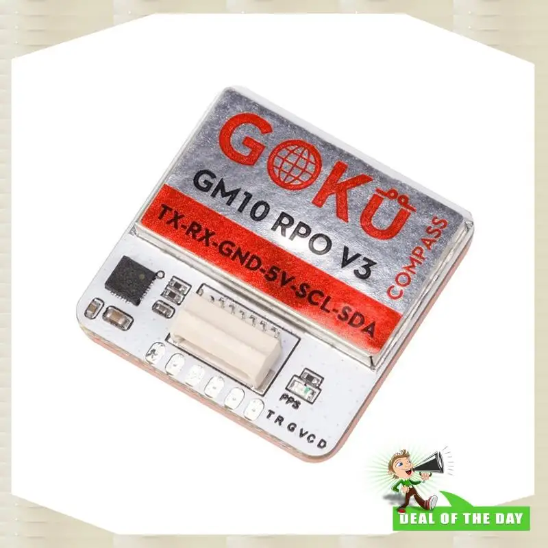 Entrega en 24 horas para Dron FPV QMC5883L Módulo GPS de 72 canales de búsqueda para FLYWOO GOKU GM10 Pro V3 con brújula
