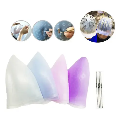 Silicone Highlighting Cap Beauty Salon Hair Caps Bonets Hairdressing Professional Hair Dyes Hair Wrap Equipment Hairs Stylist